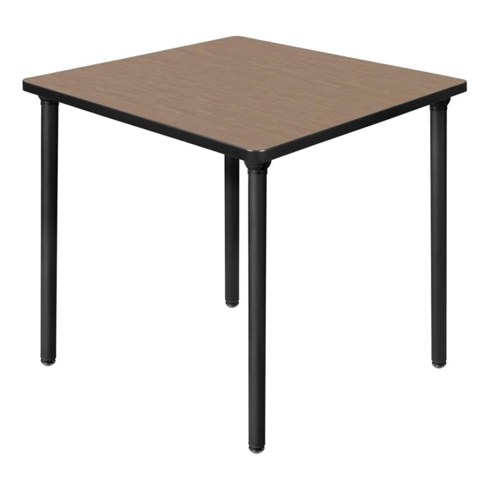 Square Folding Table with Black Tubular Steel Legs A808558