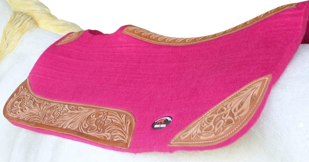 Contoured Wool Felt Moisture Wicking Saddle Pad G796762