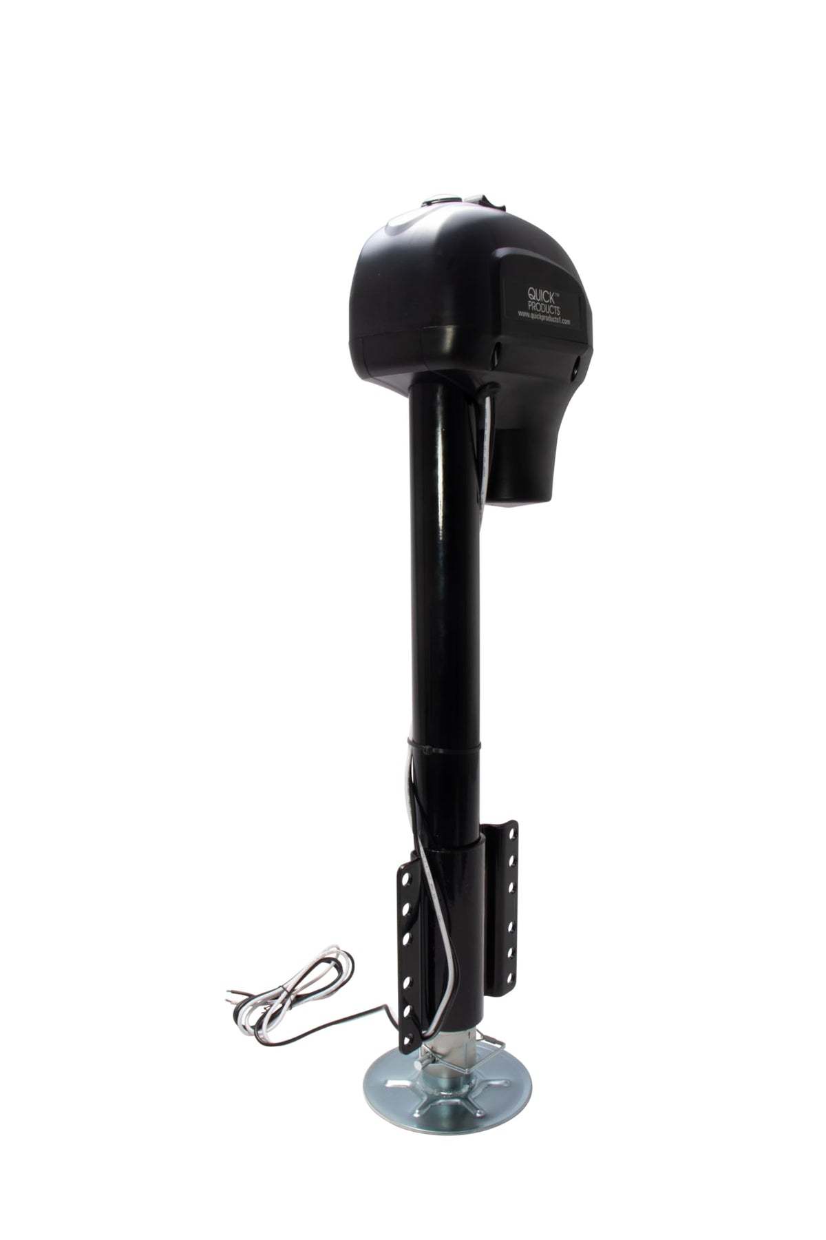 Electric A-Frame Tongue Jack with Side-Mount LED Work Light, 3,650 lbs. Capacity, Black R39827