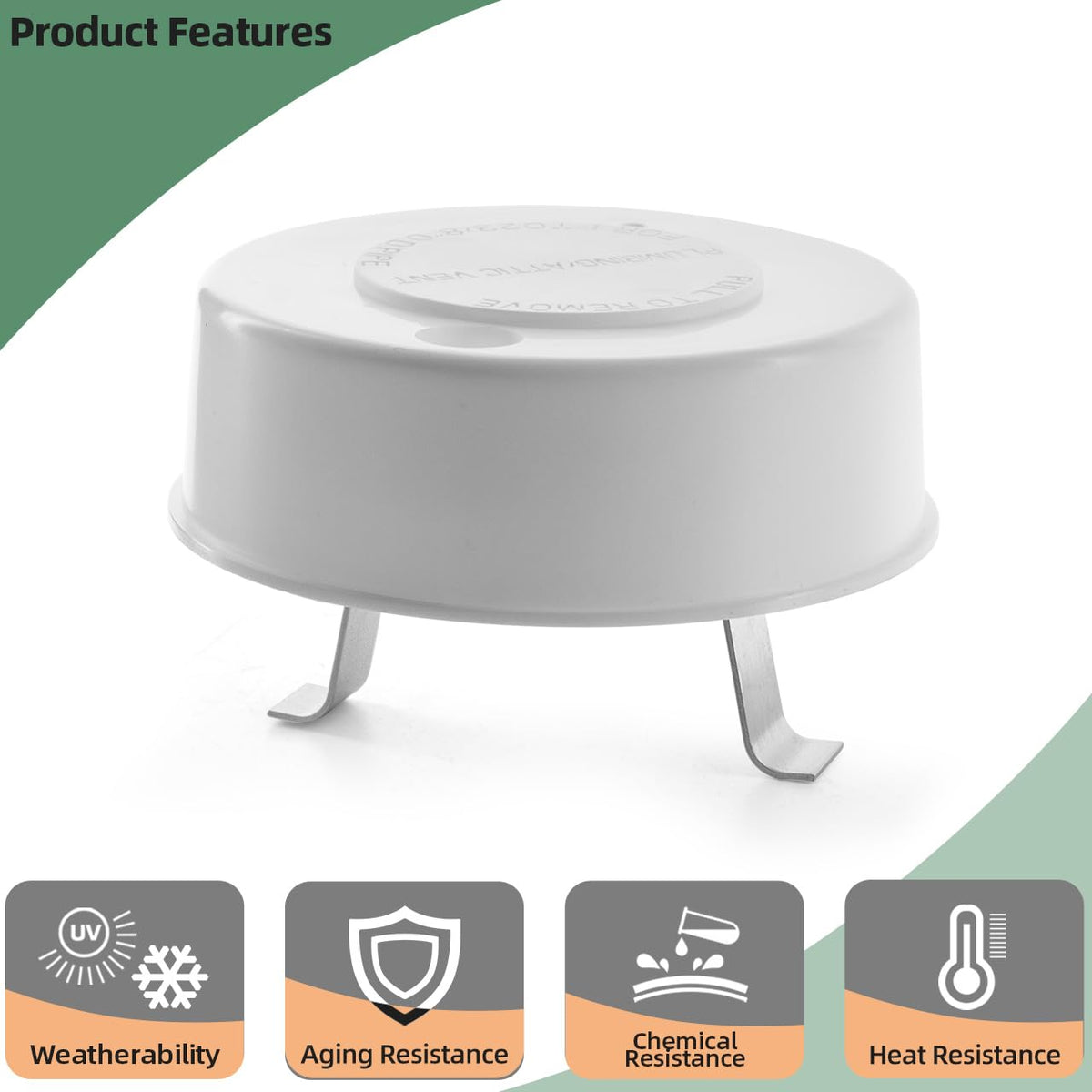 2 Pcs RV Roof Vent Cap V2758