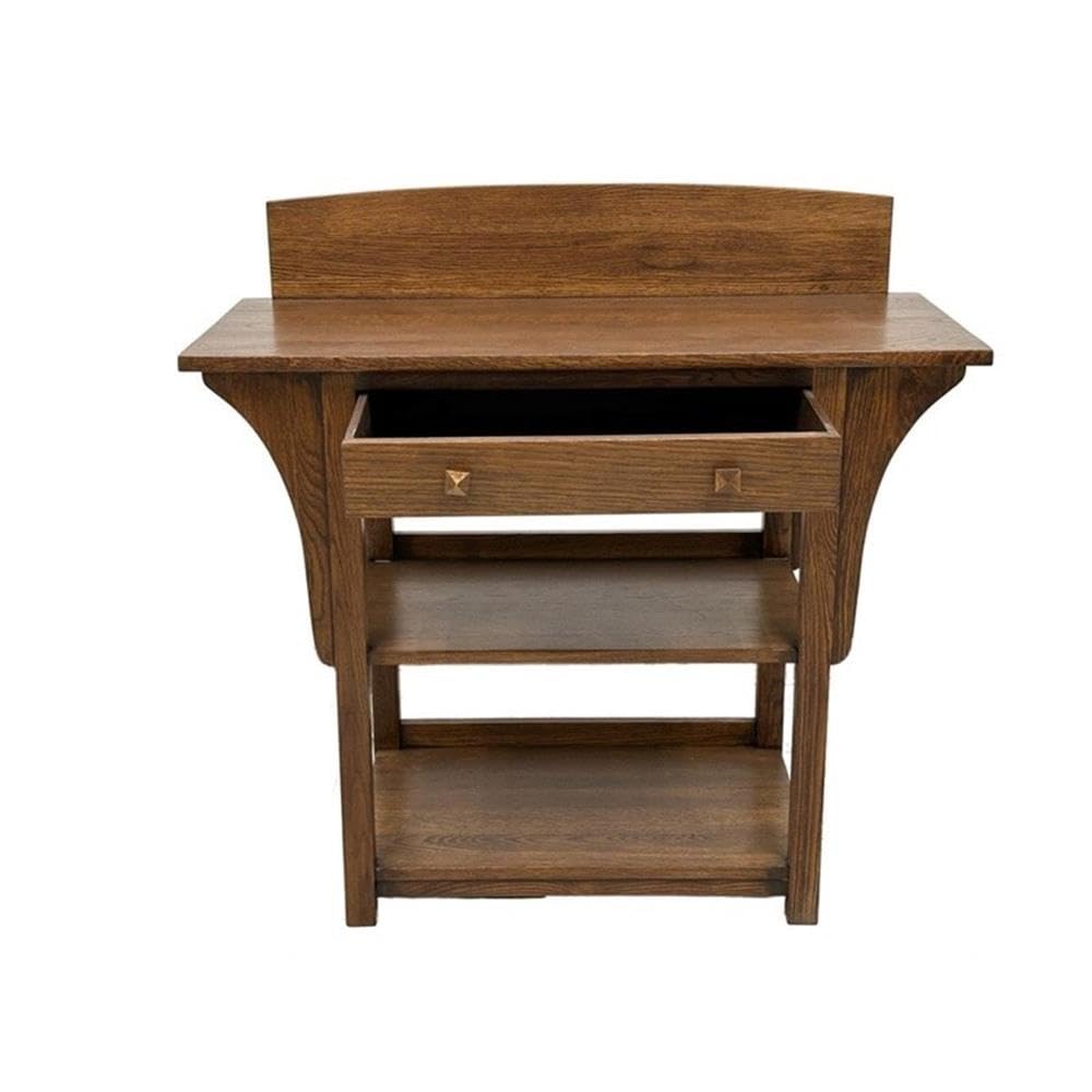 White Oak 2 Drawer Sideboard Console Table B77974
