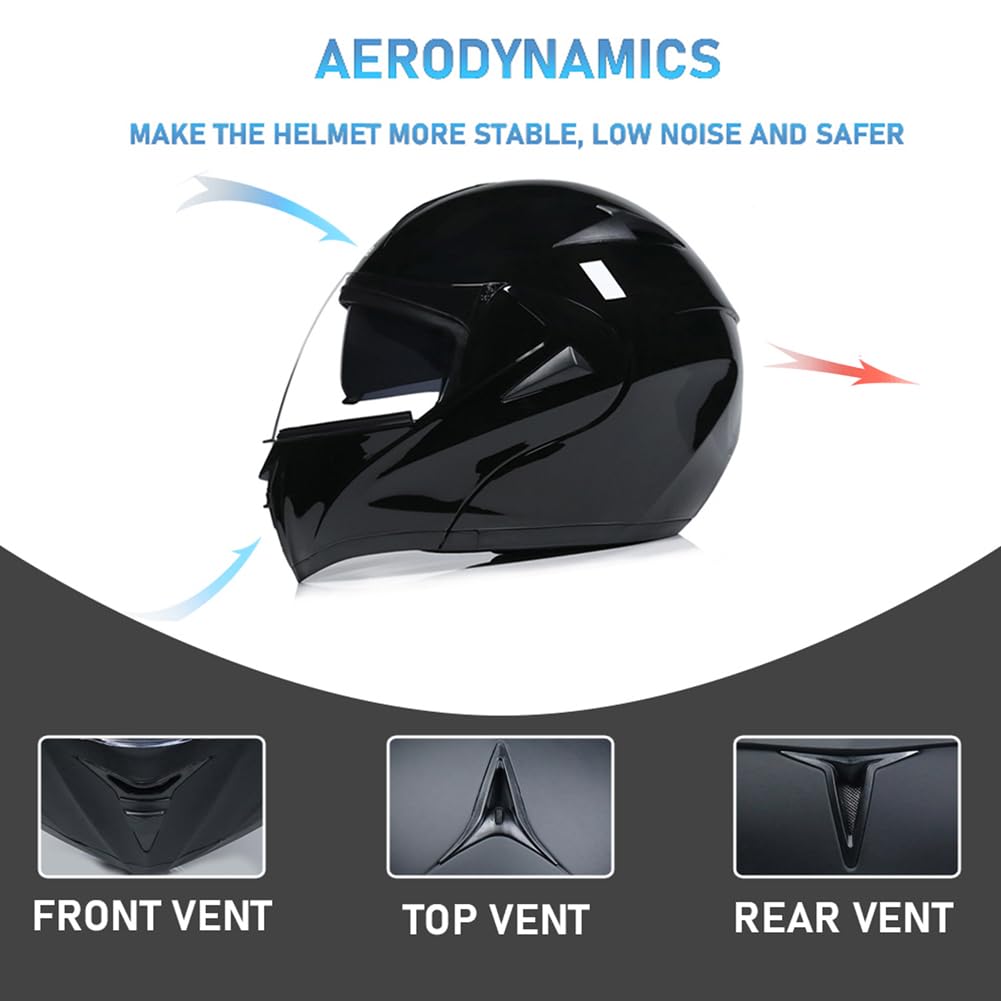 DOT Approved Flip Up Full Face Modular Motorcycle Helmet W18788