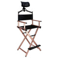 Portable Foldable Aluminum Director's Chair with Headrest U17870