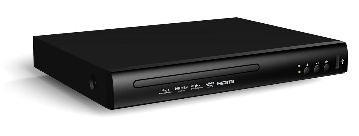 Blu-ray Player with HD Video Output up to 1920x1080 Pixels, Black R758