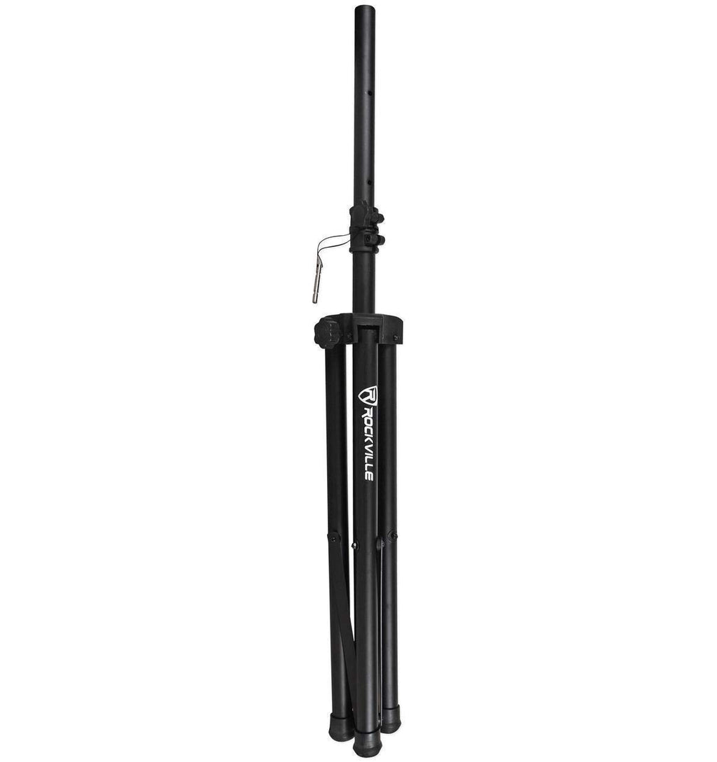 Black Tripod Speaker Stands Pair with Carrying Case Y641