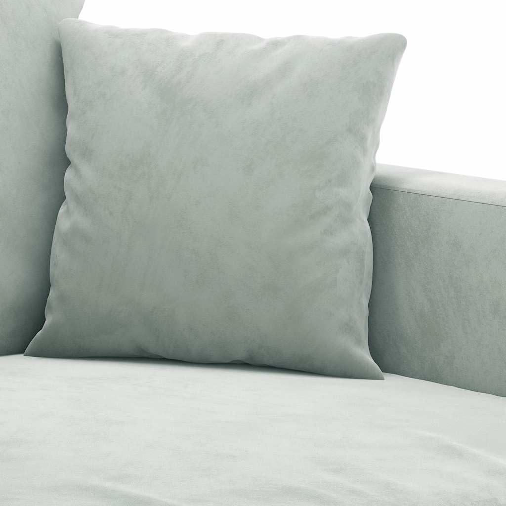 Light Gray Velvet 2-Seater Sofa X545561