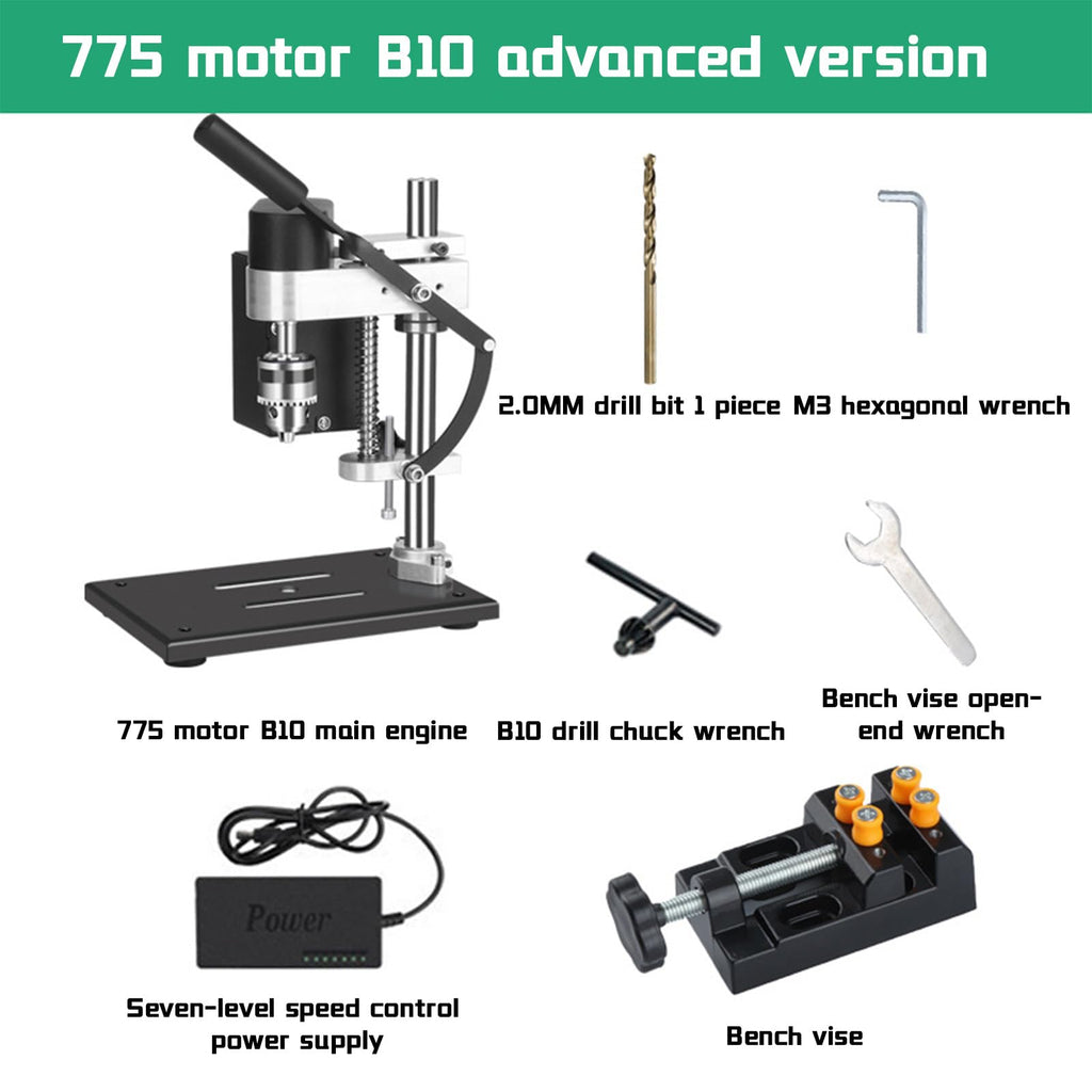 Benchtop Drill Press 0.6-6mm B10 Chuck 7-Speed Adjustable Electric G6490