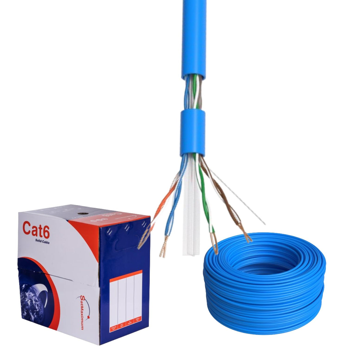 1000ft Plenum Cat6 Solid 23AWG Network Cable I352