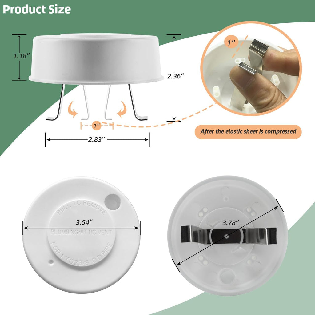 2 Pcs RV Roof Vent Cap V2758