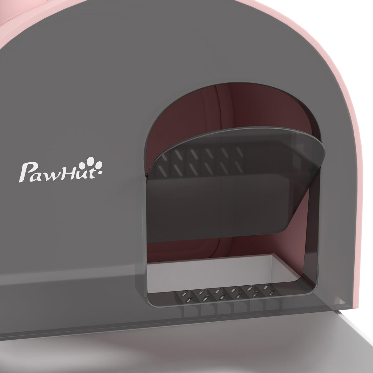 Pink Covered Cat Litter Box with Scoop N980679