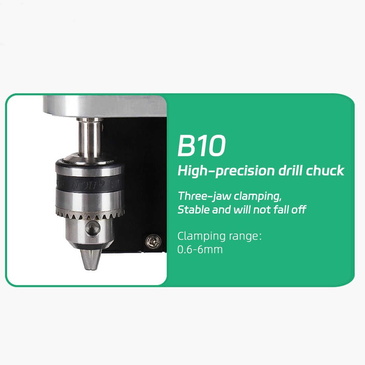 Benchtop Drill Press 0.6-6mm B10 Chuck 7-Speed Adjustable Electric G6490