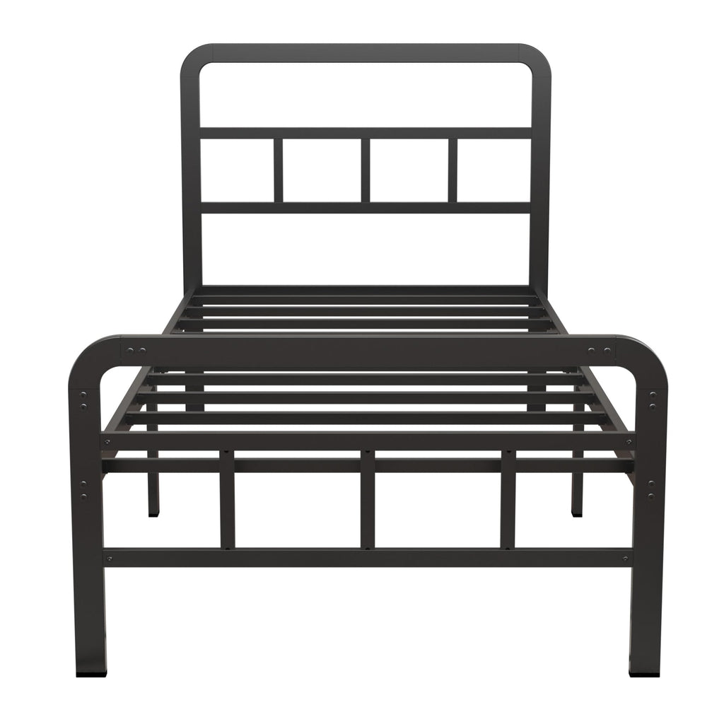 Twin Platform Bed Frame with Headboard and Footboard O660499