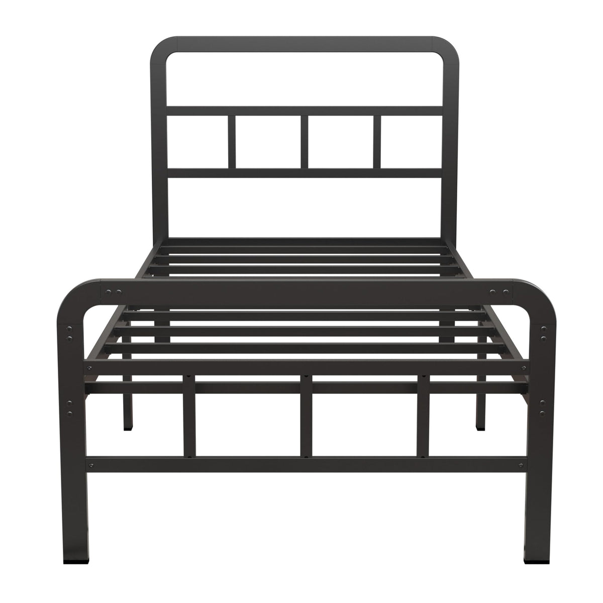 Twin Platform Bed Frame with Headboard and Footboard O660499