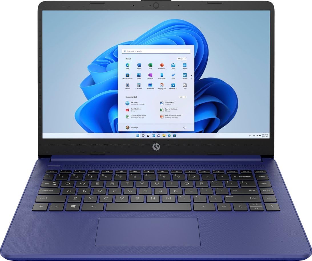 14-inch HD Touchscreen Laptop Intel Celeron N4120 4GB RAM 64 GB Storage Indigo Blue F9454