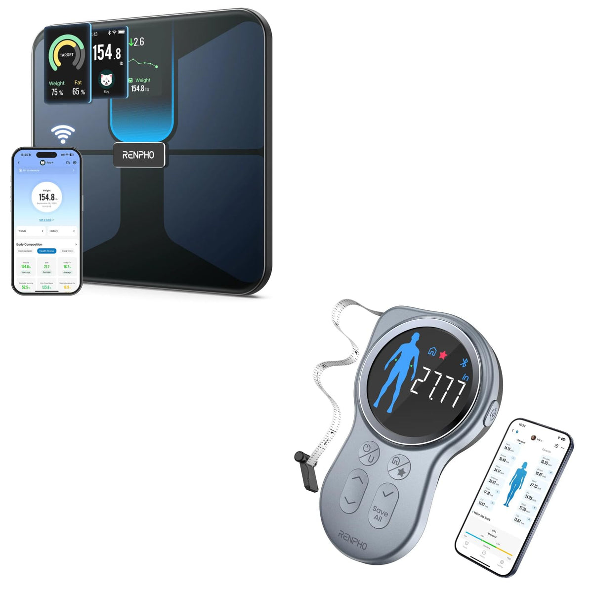 Smart Tape with Large Display, Scale with BMI X12198