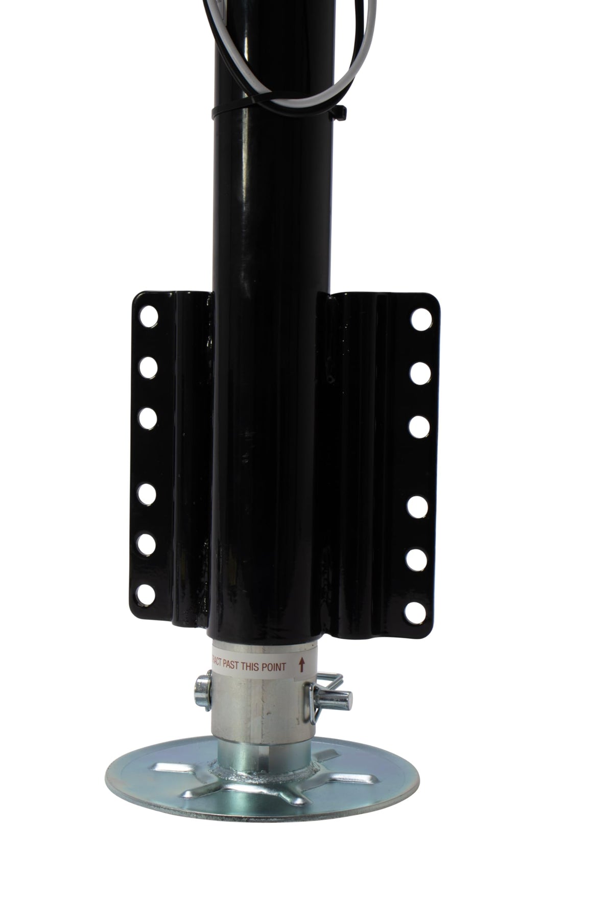 Electric A-Frame Tongue Jack with Side-Mount LED Work Light, 3,650 lbs. Capacity, Black R39827
