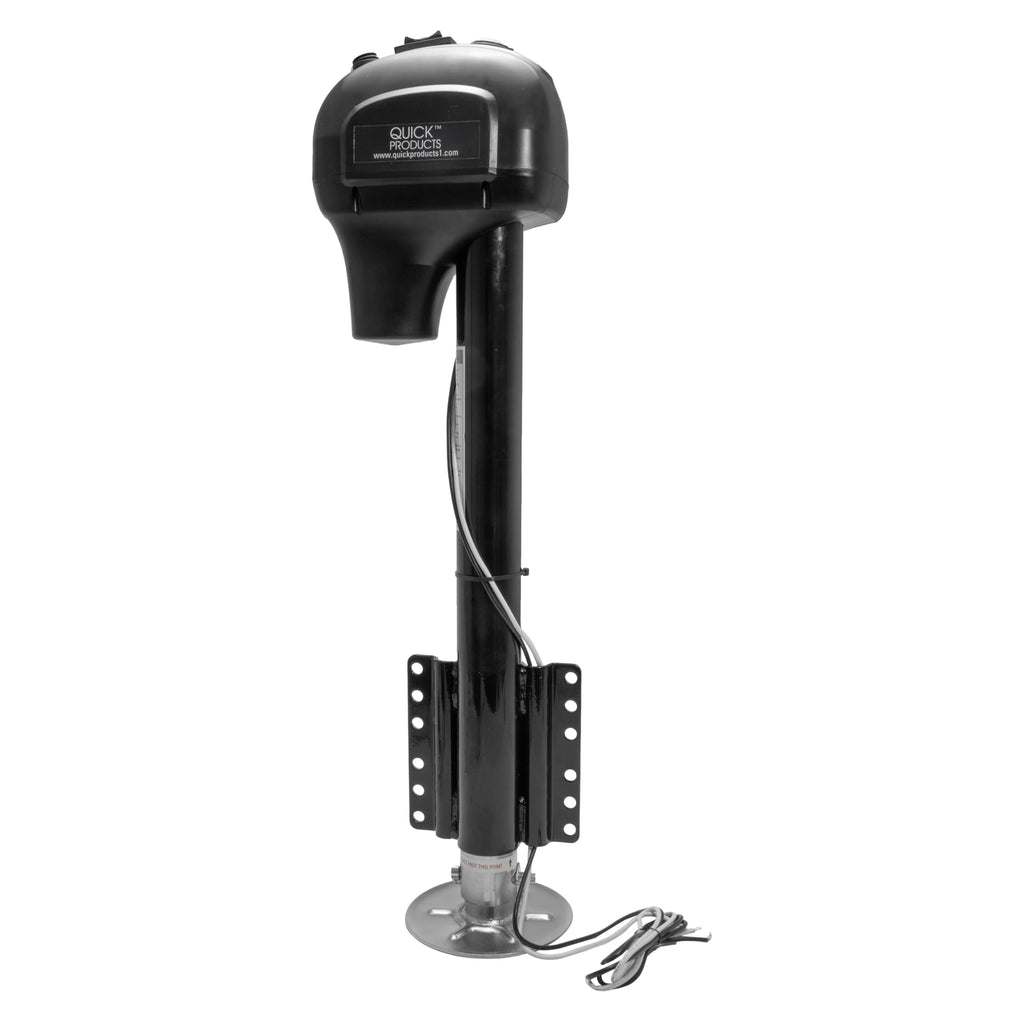 Electric A-Frame Tongue Jack with Side-Mount LED Work Light, 3,650 lbs. Capacity, Black R39827
