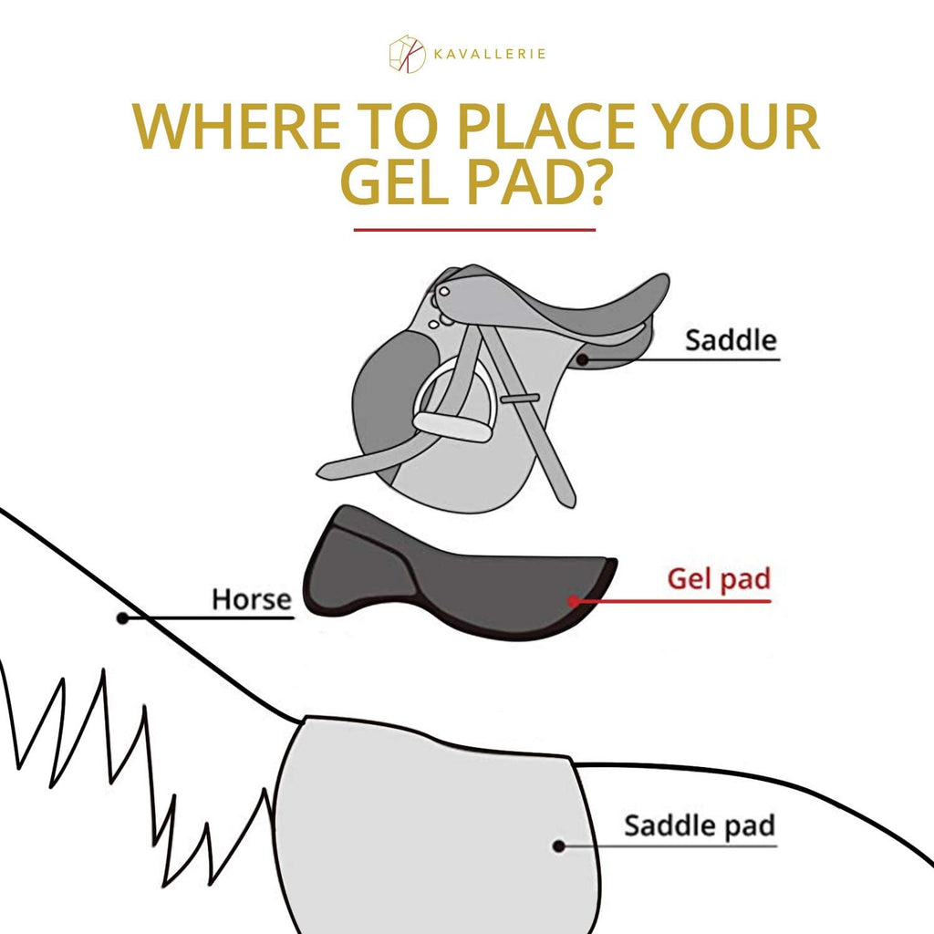 Gel English Saddle Pad B5727