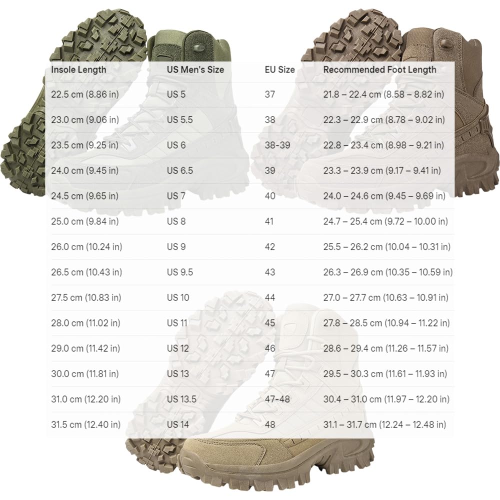 Lightweight Waterproof Tactical Hiking Work Boots with Side Zipper Y532