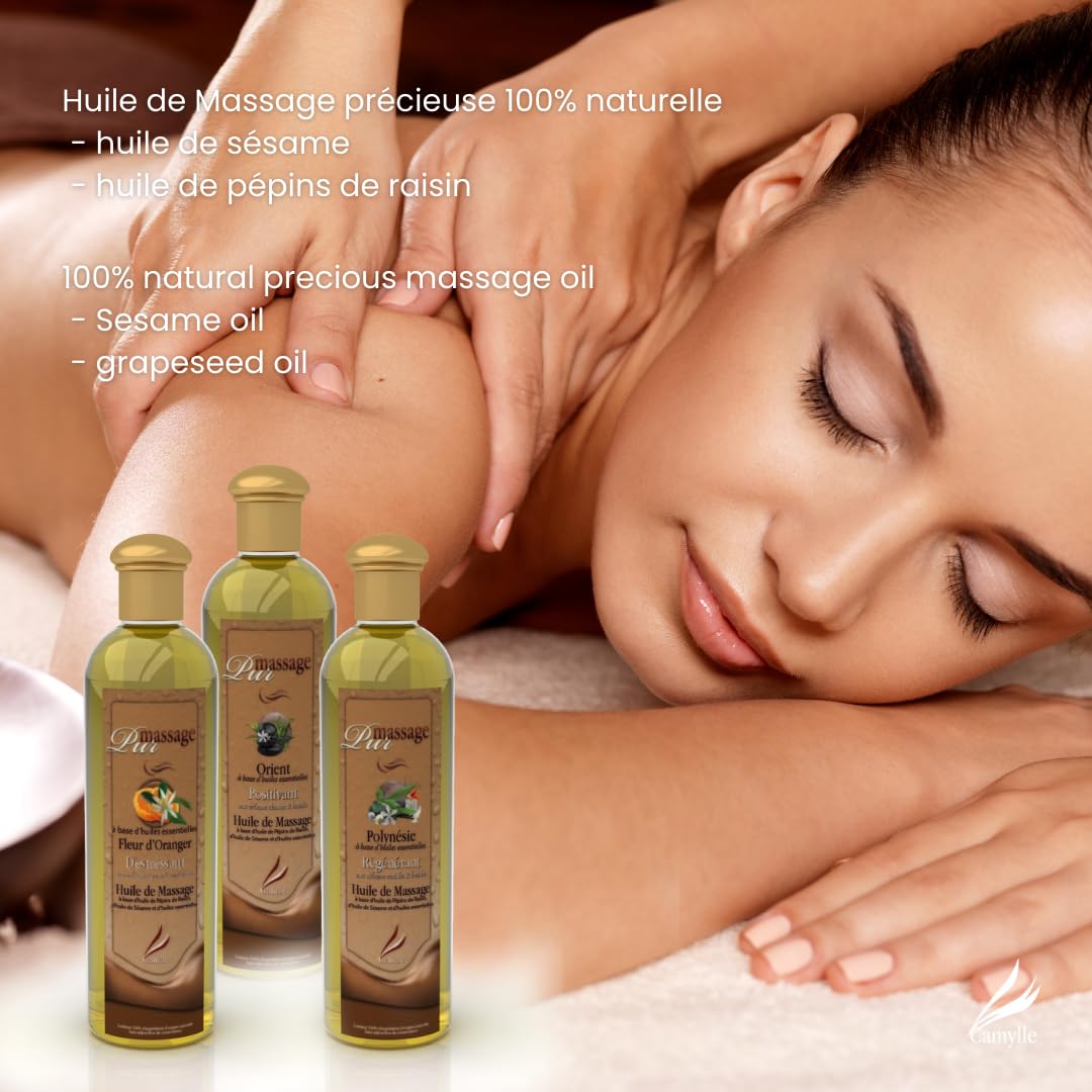 Massage Oil Set of 4 with Cotton Bag G647059