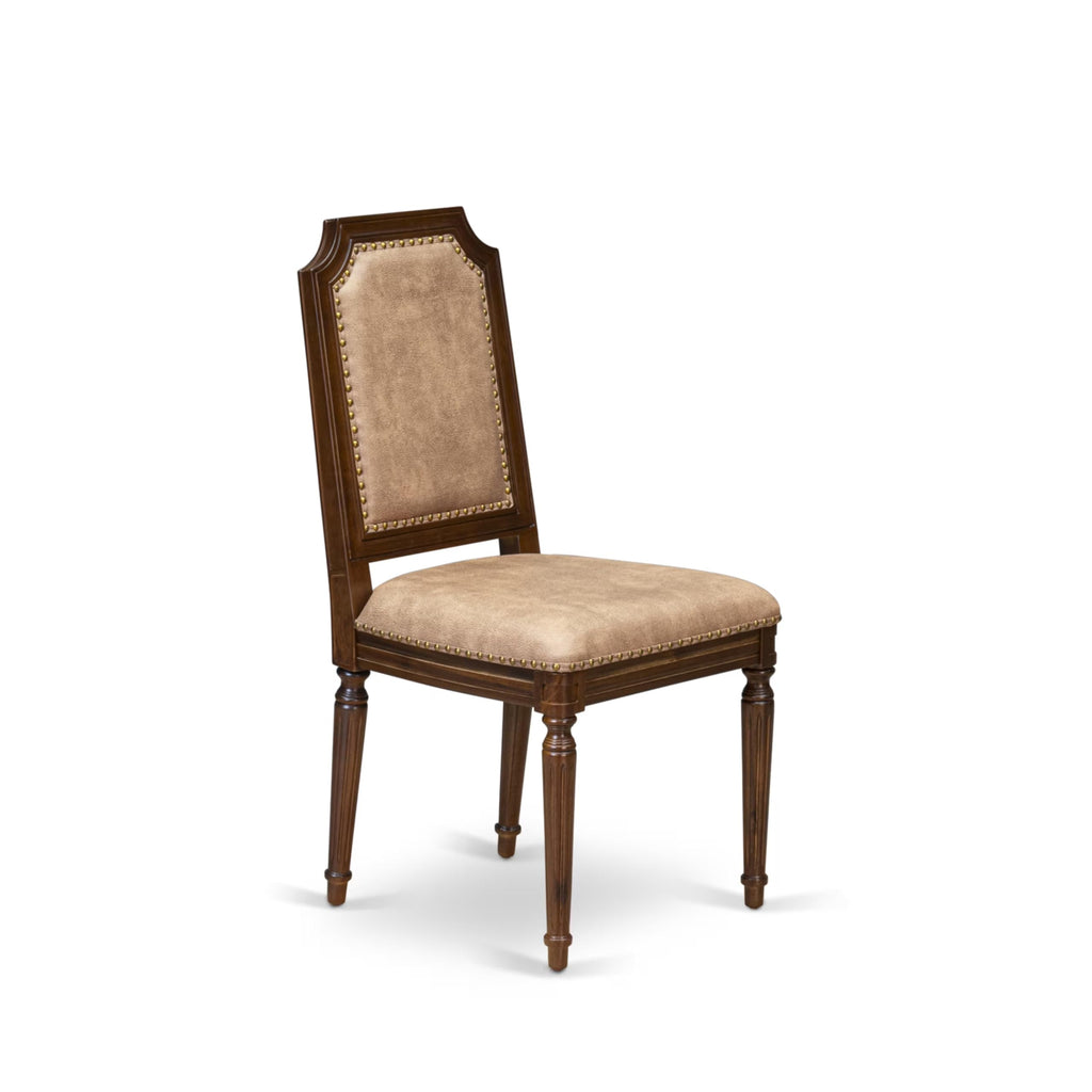 9 Piece Dining Table and 8 Beige Polyester Fabric Chairs O722803