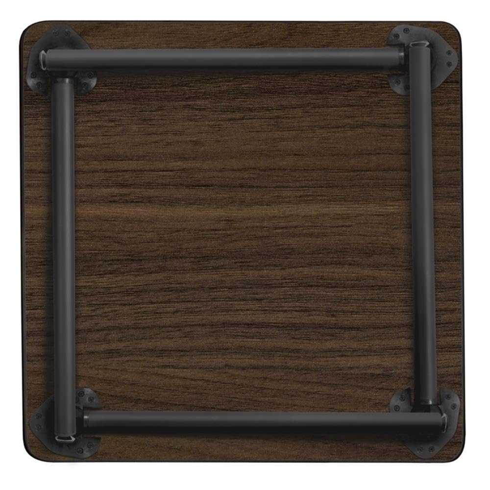 Square Folding Table with Black Tubular Steel Legs A808558