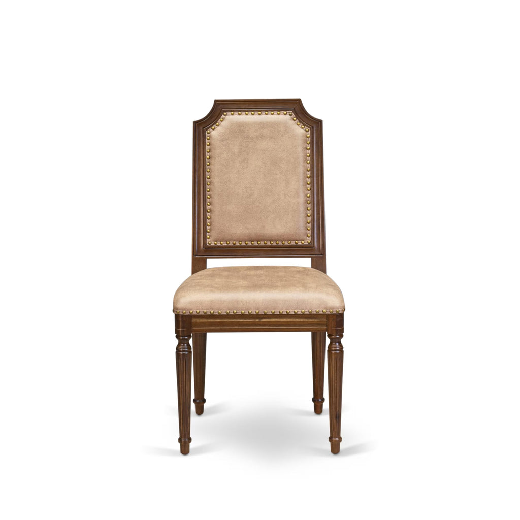 9 Piece Dining Table and 8 Beige Polyester Fabric Chairs O722803