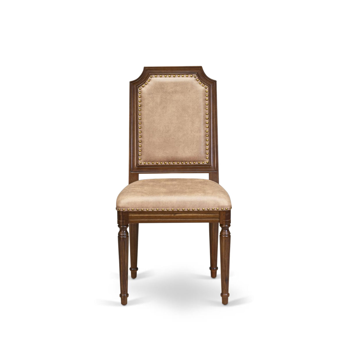 9 Piece Dining Table and 8 Beige Polyester Fabric Chairs O722803