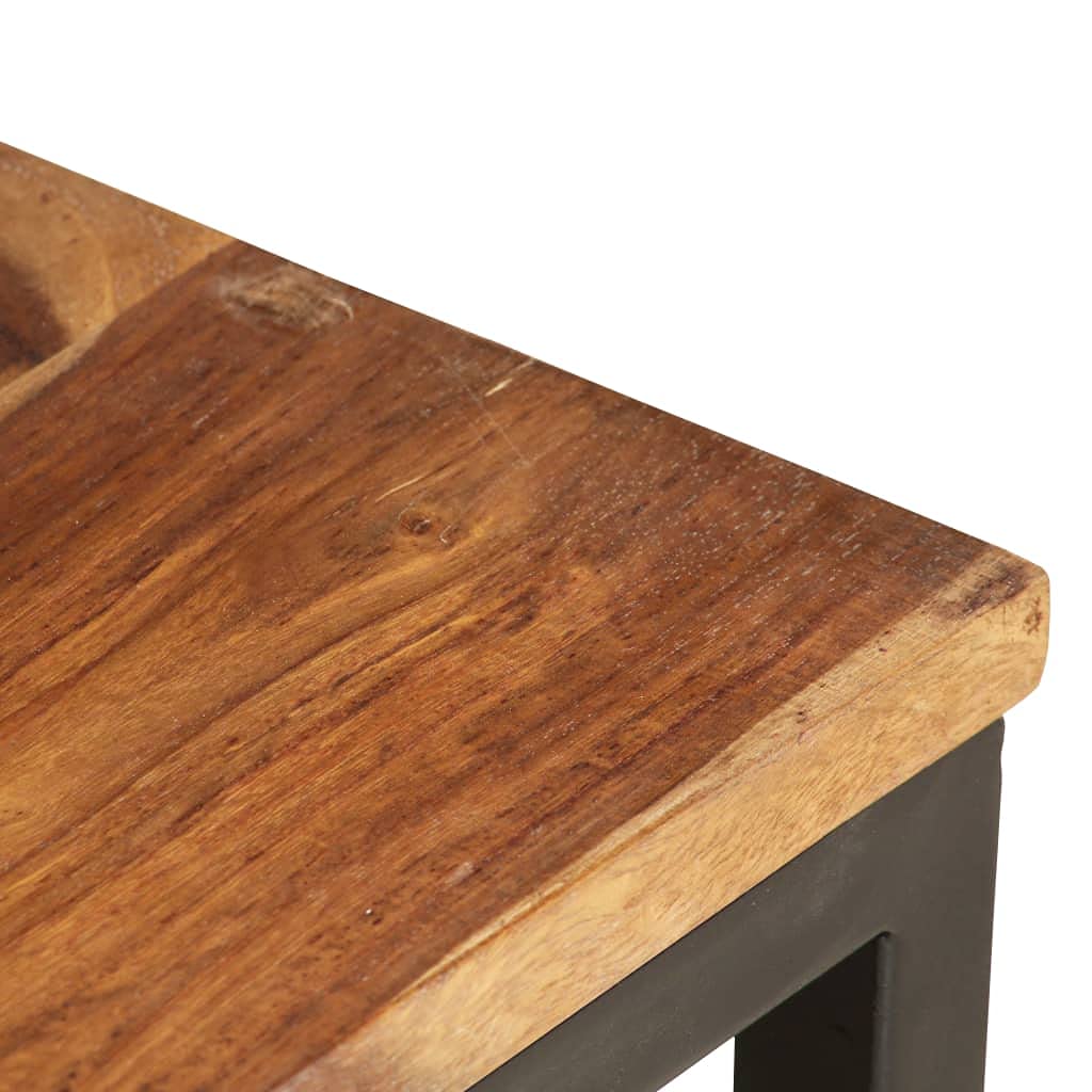 2 pcs Square Wood Nesting Tables F211