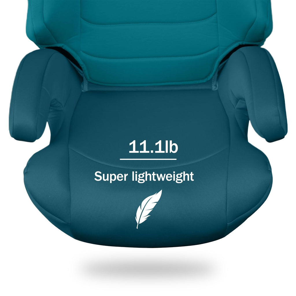 High Back Booster Car Seat with Rigid Latch, Blue D10395