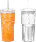 Glass Tumbler with Lid and Straw 20oz O553
