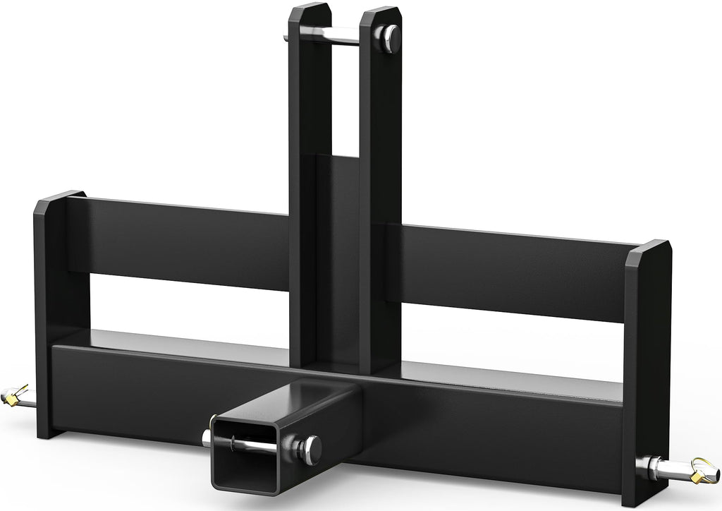 3 Point Hitch Receiver with Suitcase Weight Brackets Category 1 C671