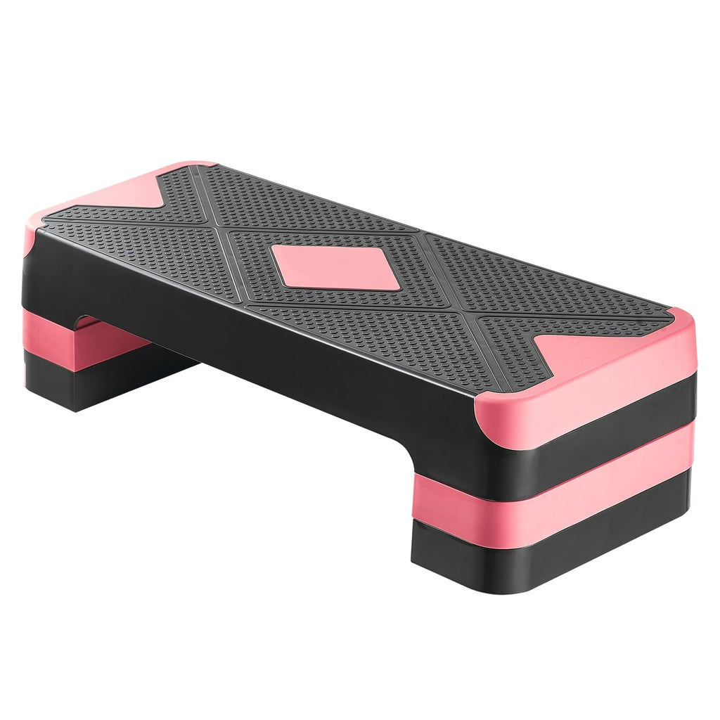 Adjustable Non Slip Aerobic Step Platform with 4 Risers F419