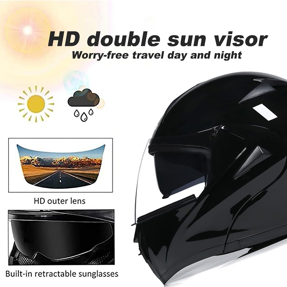 DOT Approved Flip Up Full Face Modular Motorcycle Helmet W18788