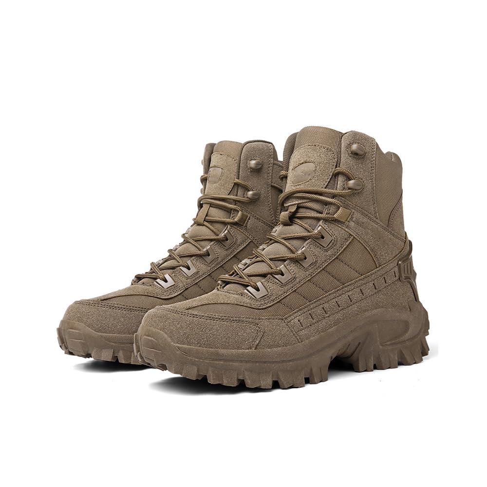 Lightweight Waterproof Tactical Hiking Work Boots with Side Zipper Y532