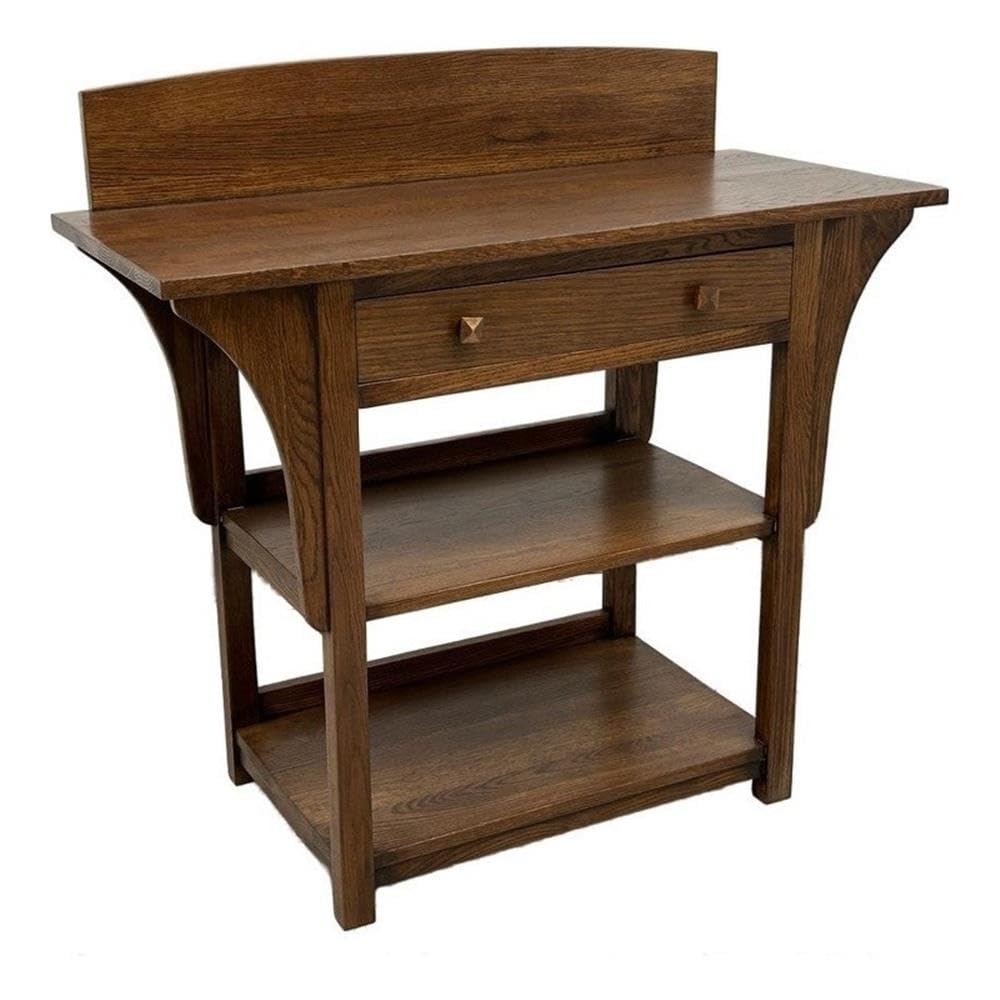 White Oak 2 Drawer Sideboard Console Table B77974