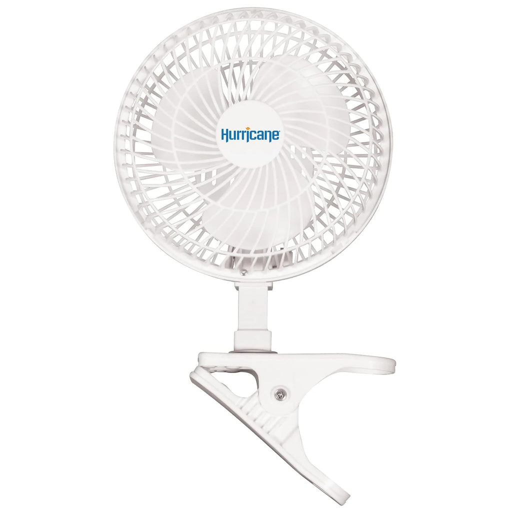 White 2-Pack 6" Clip-On Table Fan with 2 Quiet Speeds F62393