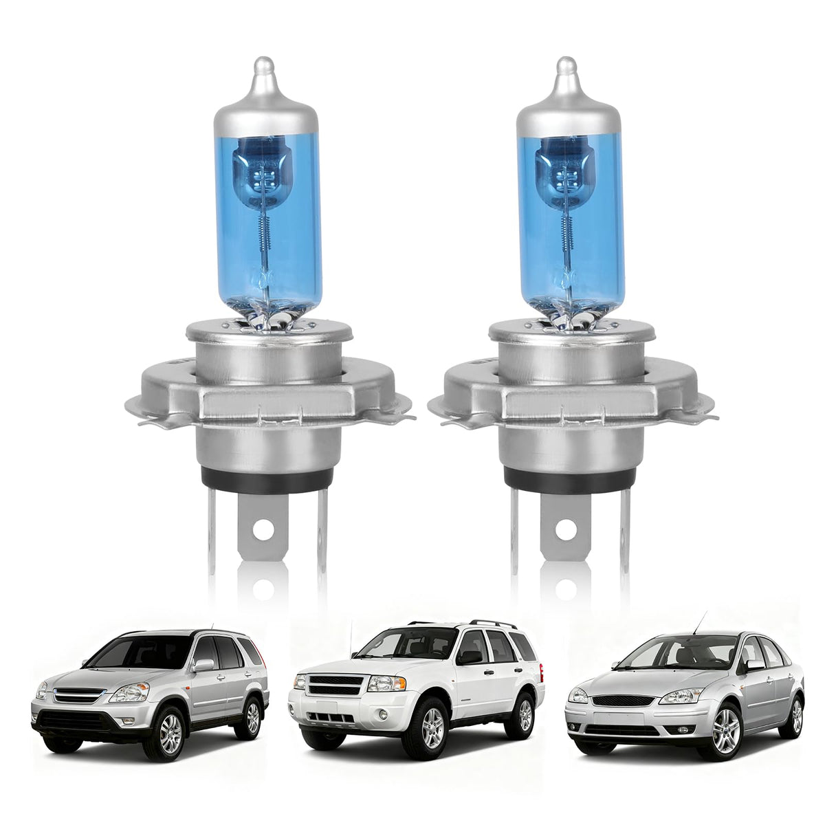 Halogen Headlight Bulb 4200k High Low Beam 2 PCS A80277