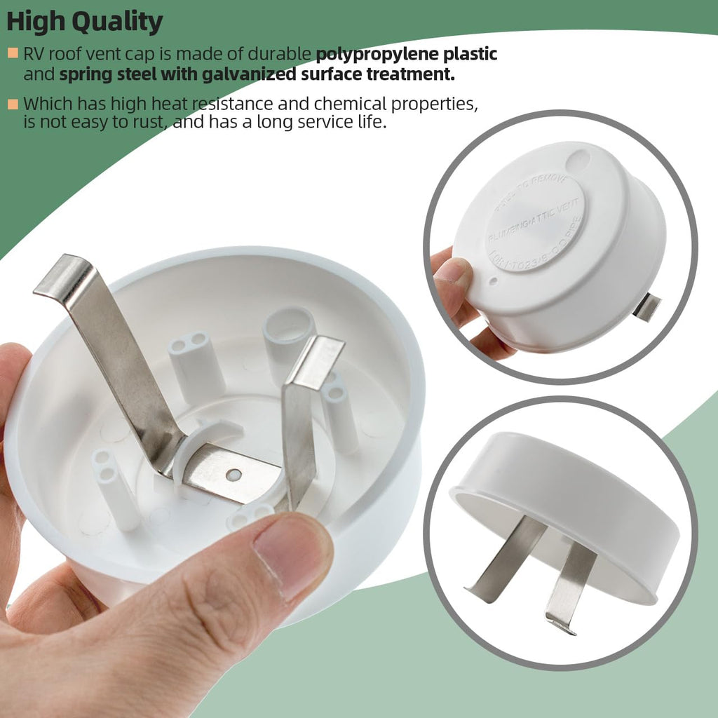 2 Pcs RV Roof Vent Cap V2758