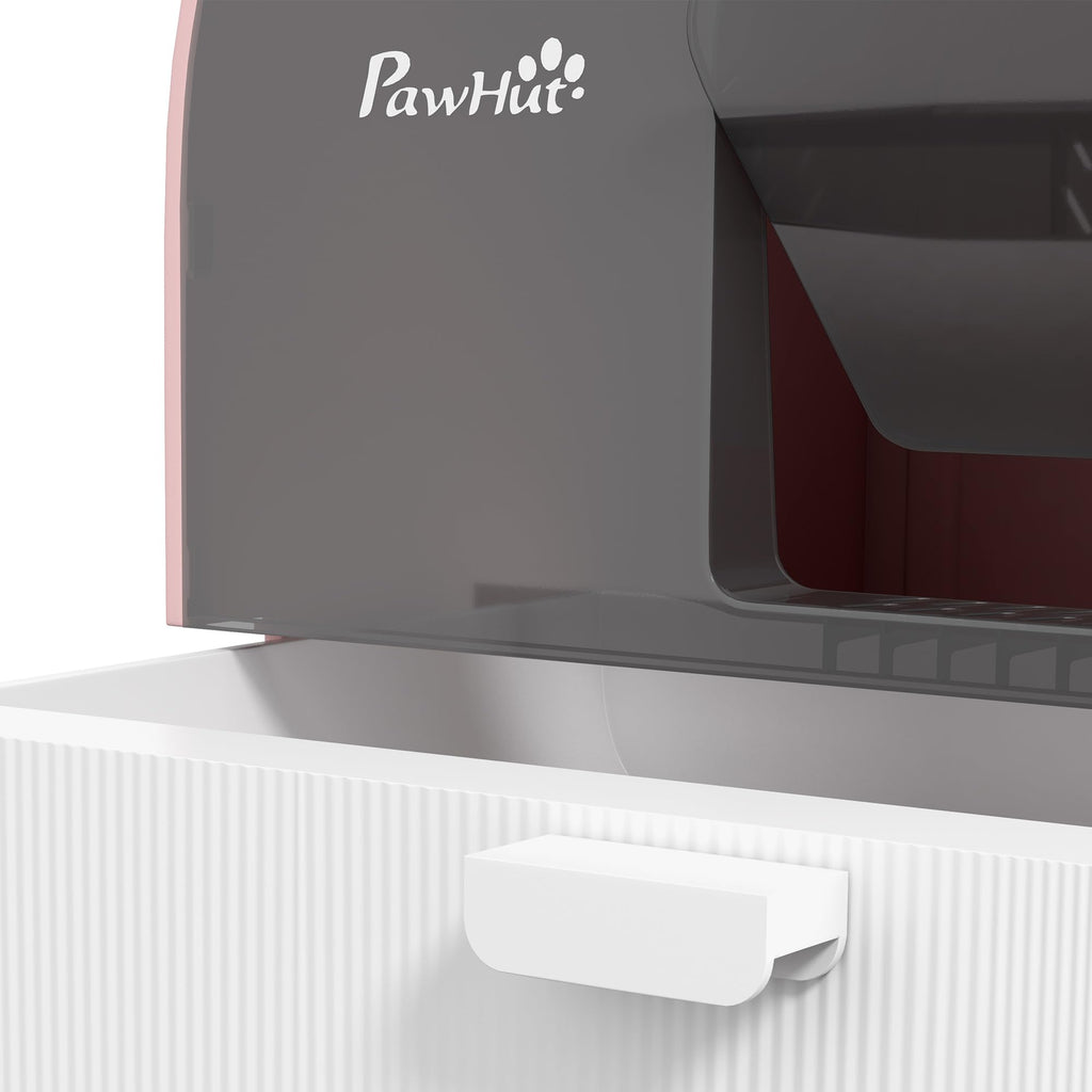 Pink Covered Cat Litter Box with Scoop N980679