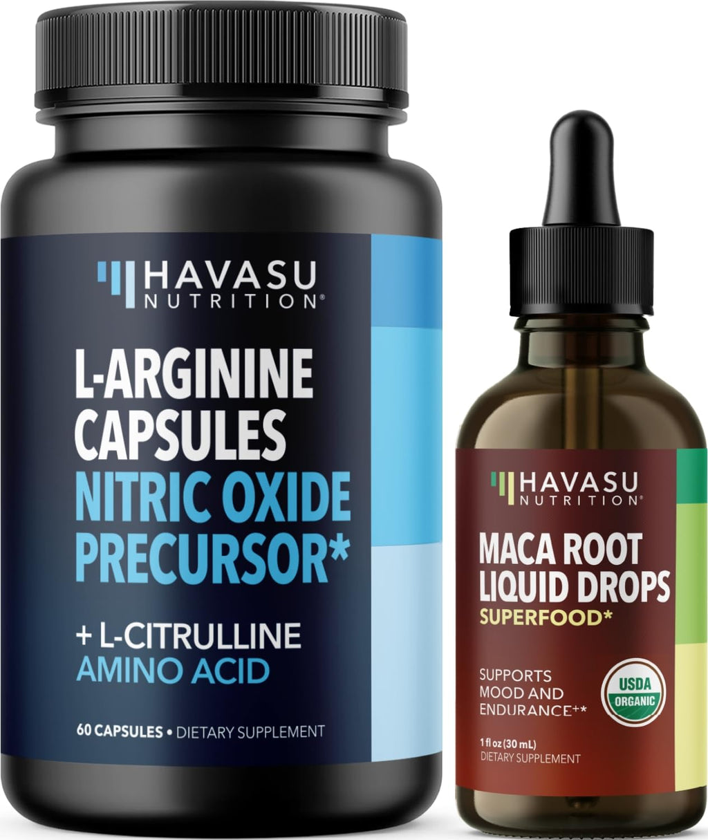 Organic Maca Root Liquid Drops & L Arginine L Citrulline Supplement T215742