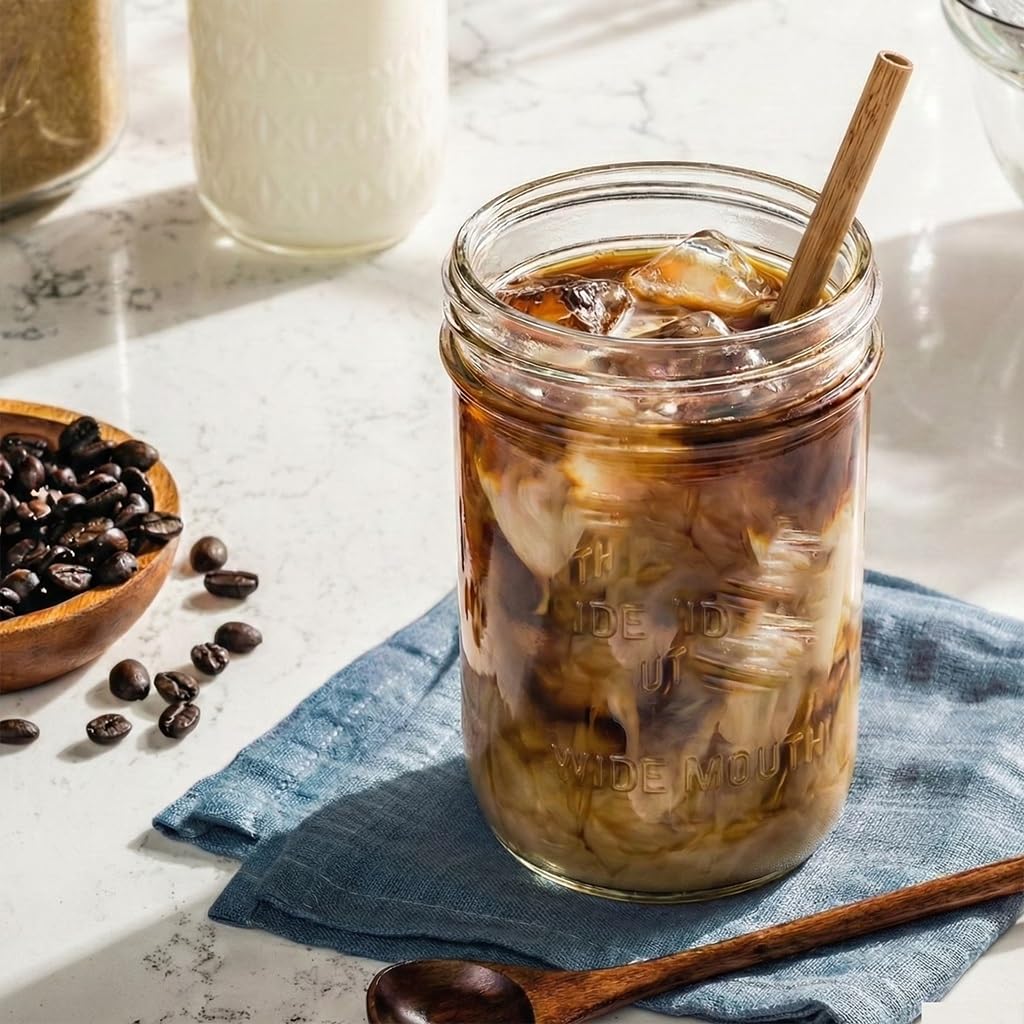 16oz Regular Mouth Glass Canning Jars With Lids, 12 Count T755
