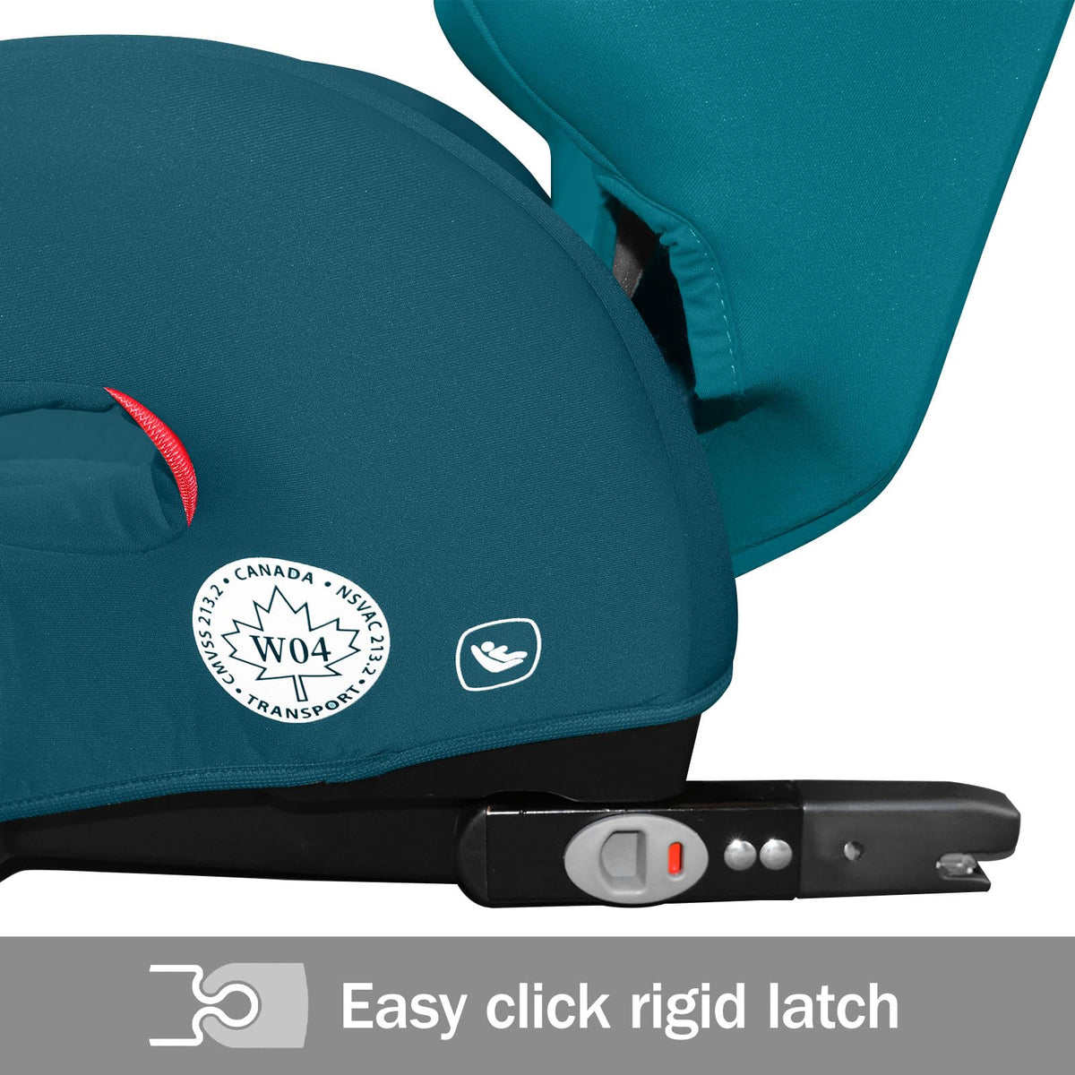 High Back Booster Car Seat with Rigid Latch, Blue D10395