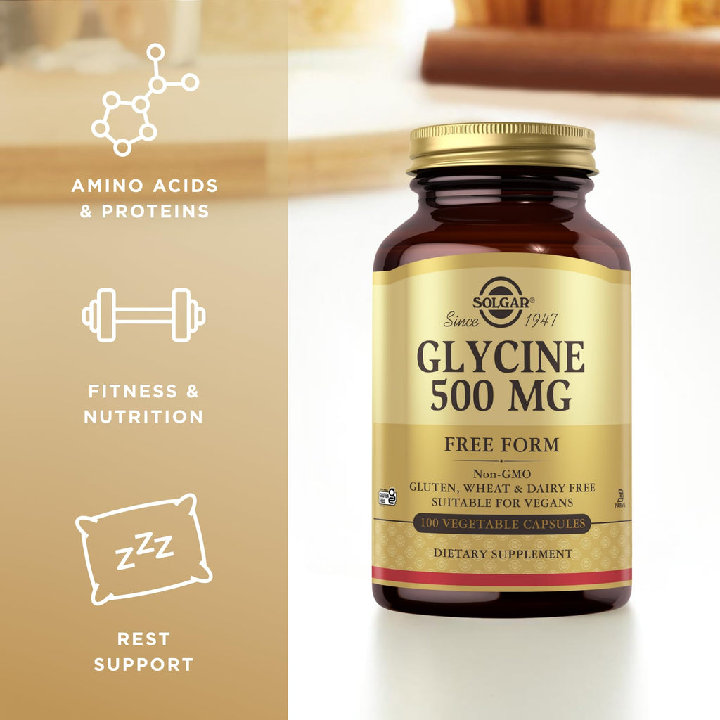 Glycine 500 mg 100 Vegetable Capsules T383539
