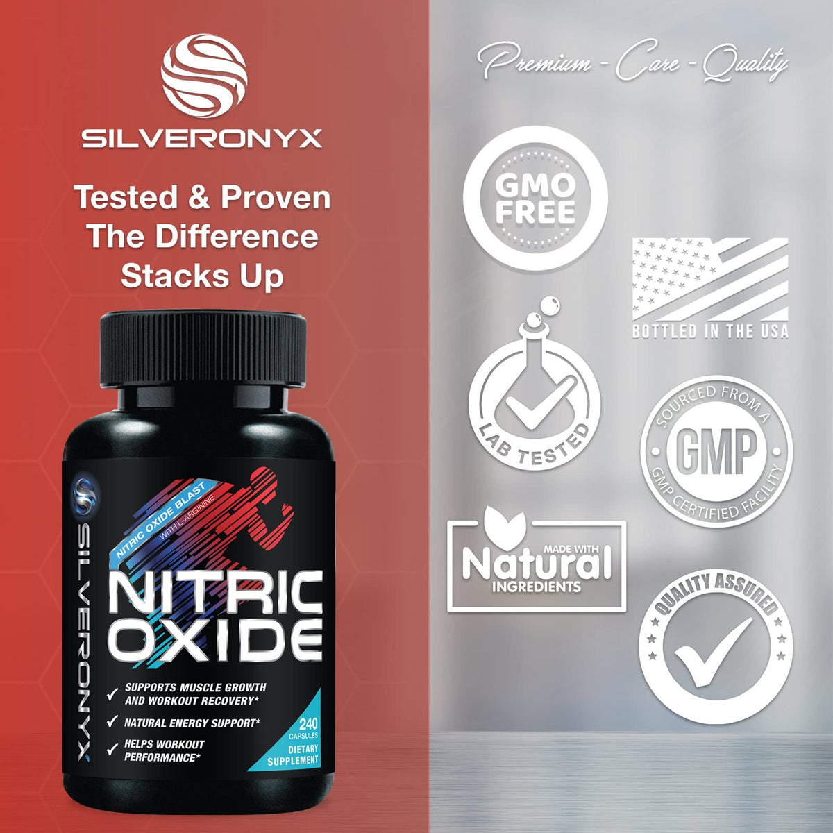 240 Capsules Nitric Oxide Booster E445939