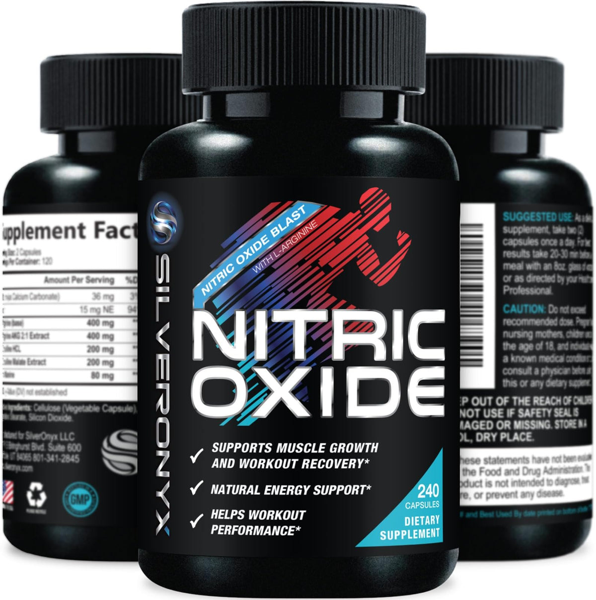 240 Capsules Nitric Oxide Booster E445939