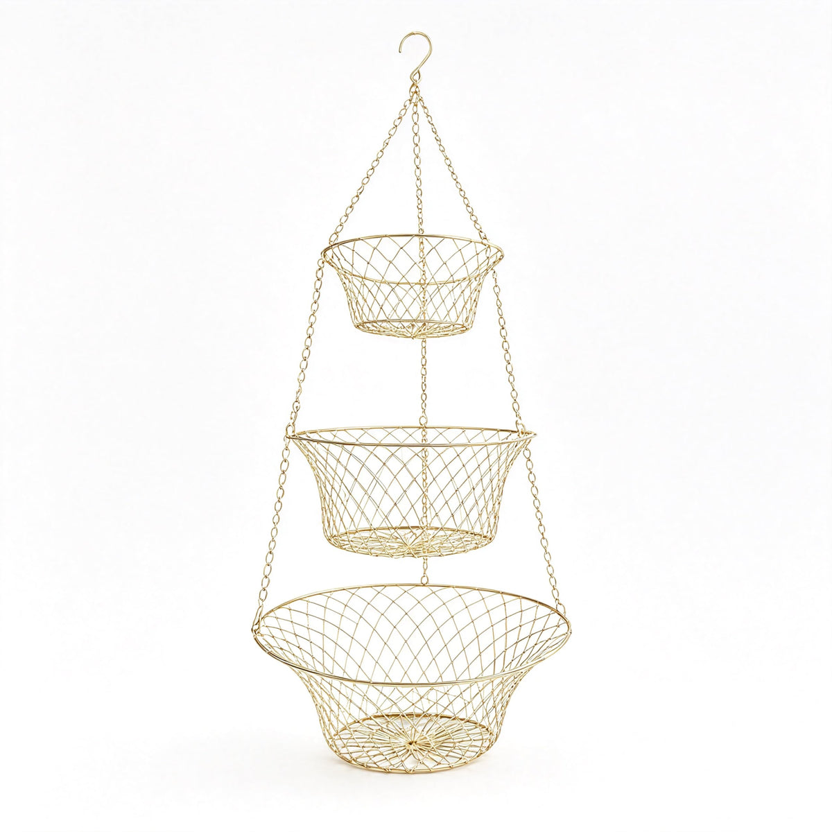3-Tier Copper Hanging Basket G16642