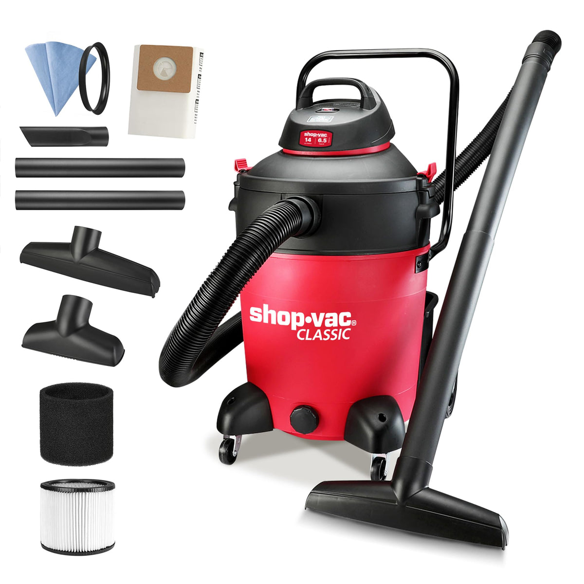 14 Gallon 6.5-Peak HP Wet/Dry Vacuum G373