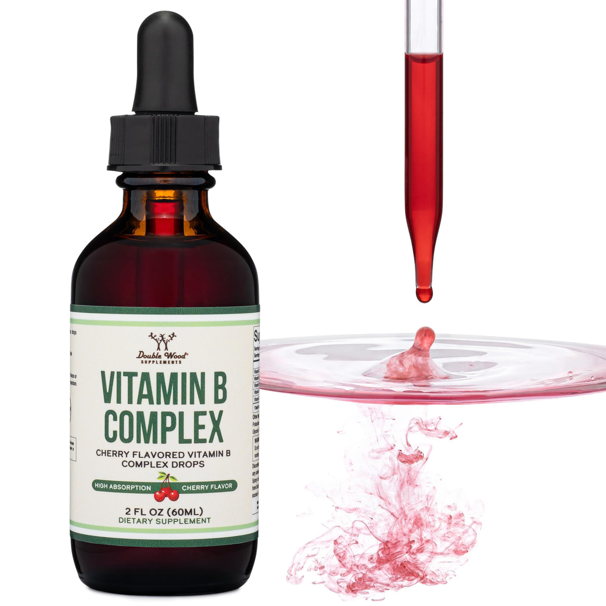 Cherry Flavor Liquid Vitamin B-Complex Drops J129039