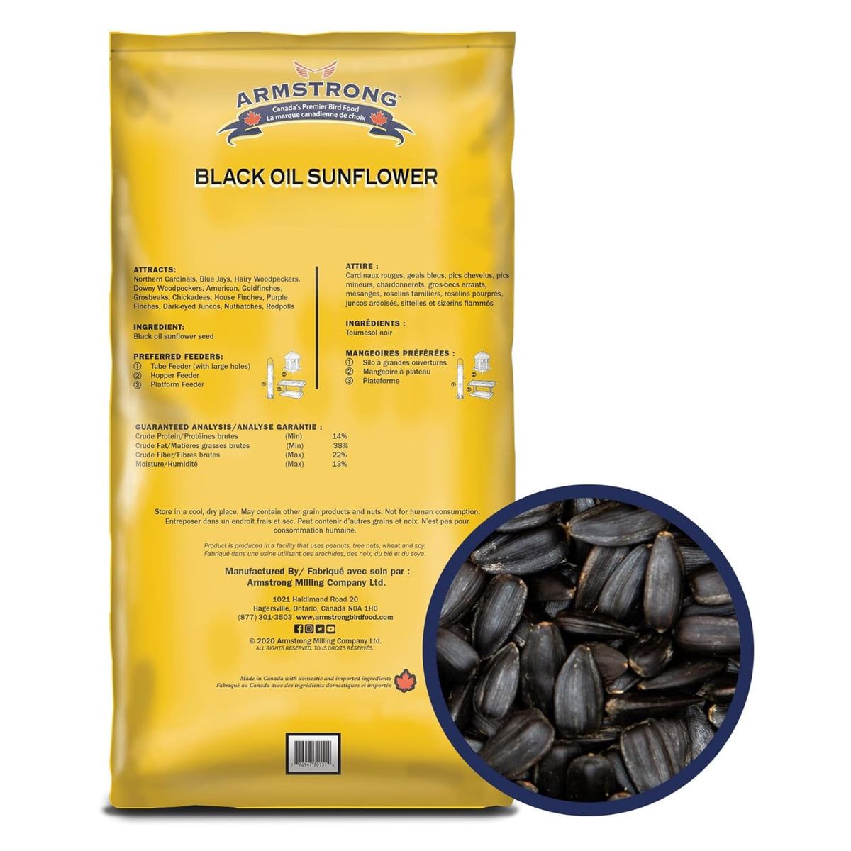 Black Oil Sunflower Bird Seed 25 Pounds Y858323